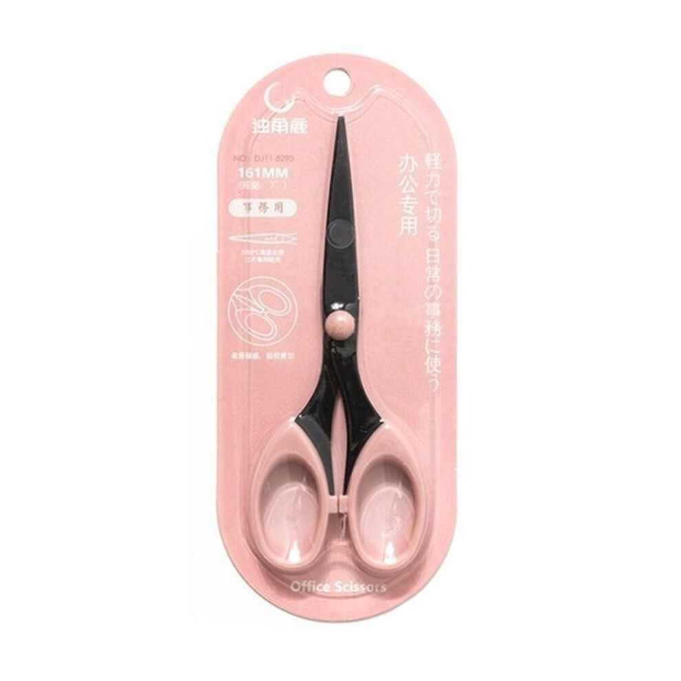 (pink) Students Gifts Diary Album Stationery Supplies Stainless Steel Blade Art Scissor Paper-cutting Tool