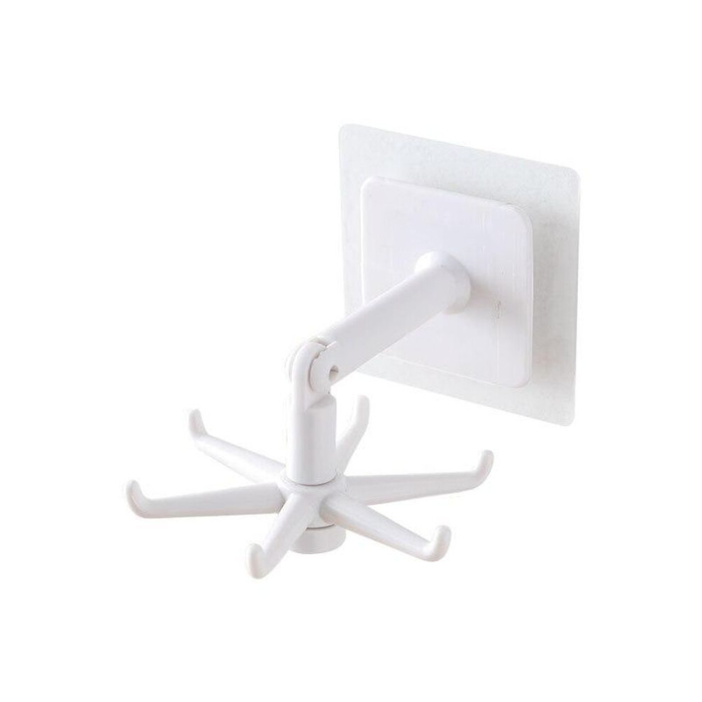 (white) Kitchen Hook Multi-purpose Hooks 360 Degrees Rotated Rotatable Rack For Organizer And Storage Spoon Hanger Accessories