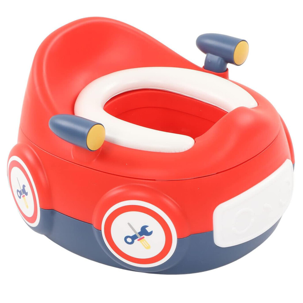(Red) Kids Potty Training Toilet, Non-Slip Soft Seat Red Xample