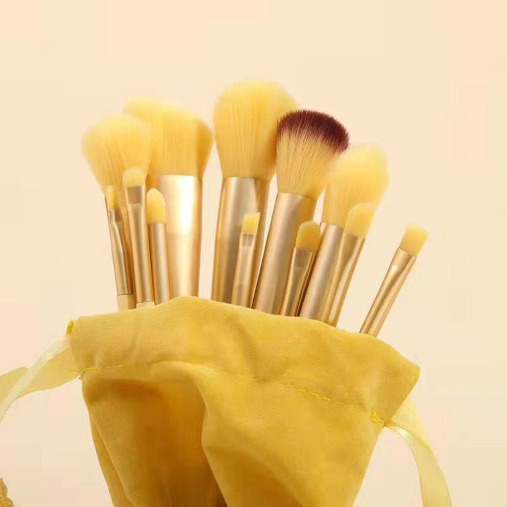 (yellow, 13pcs) 13pcs Professional Makeup Brushes