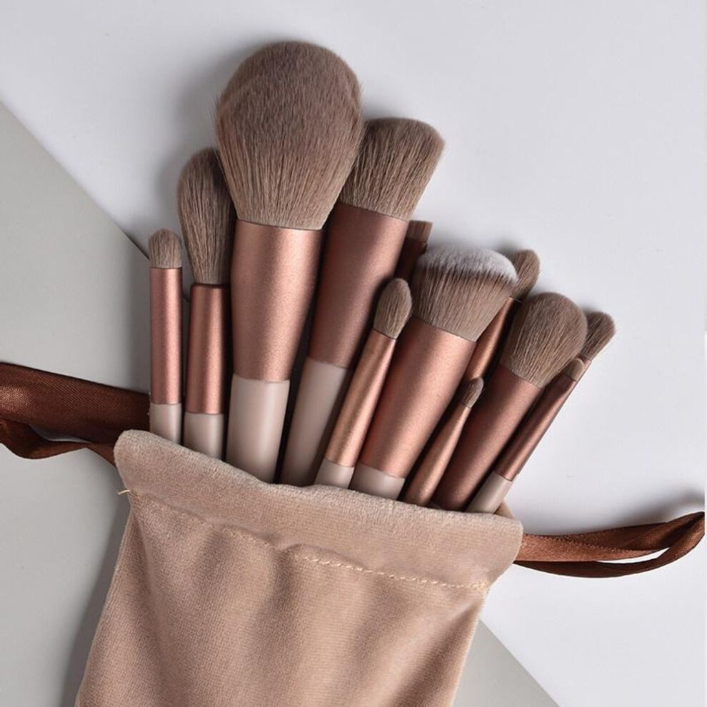 (gold, 13pcs) 13pcs Professional Makeup Brushes