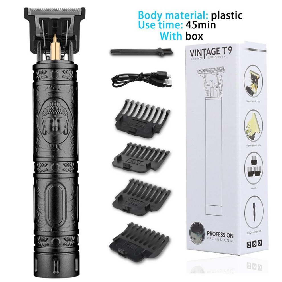 (1) With Box Hair Clipper Professional Electric Trimmer for Man 0mm Baldheaded Barber Hair Cutting Machine Cordless Shaver