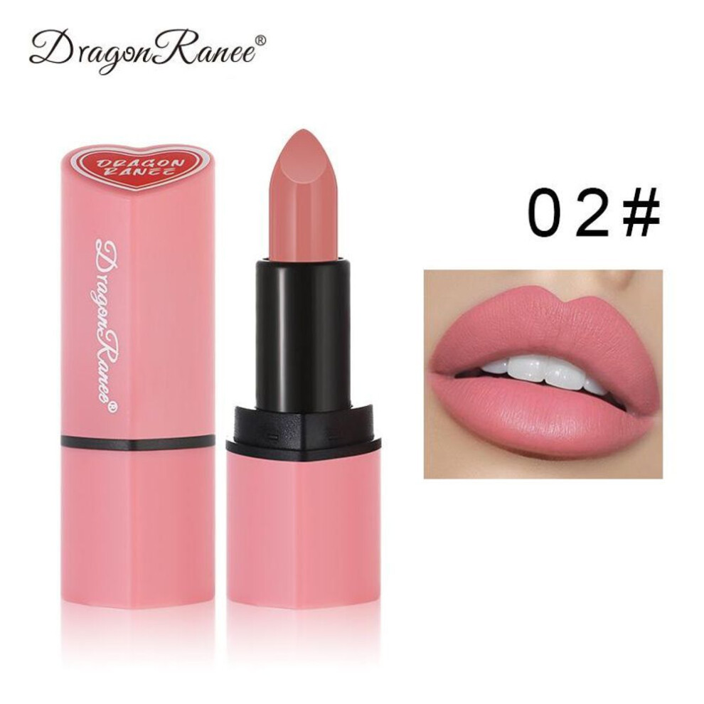 (02) Velvet Lipstick Red Matte  Lipstick Long Lasting Mist Matte Lip Gloss Natural Nude Pink Lipstick Water-proof Lip Makeup Gift for Women