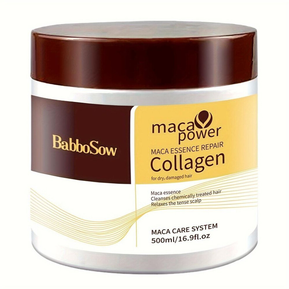 (500ml) Collagen Hair Mask Hair Mask Moroccan Hair Cream Foreign Trade Hair Essential Oil Hair Mask