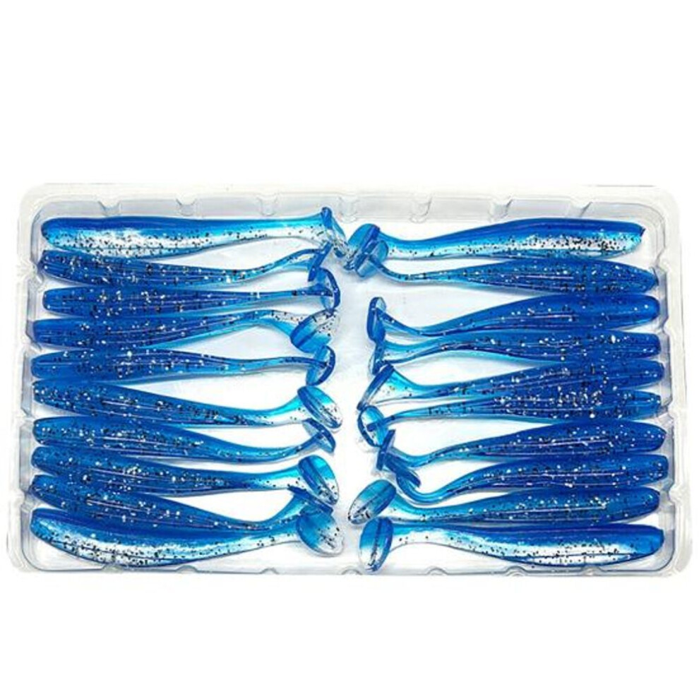 (3#) 20Pcs 5.5cm Luminous Fake Soft Silicone Artificial Lure Wobbler Fish Swim Bait
