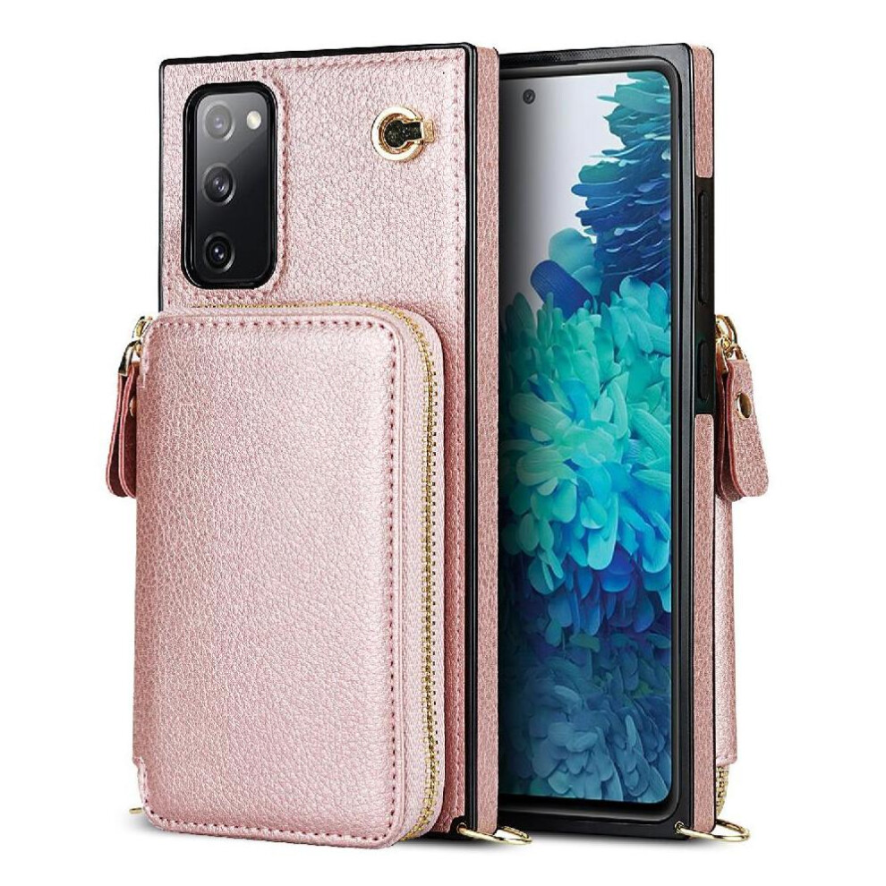 (Pink) Case For Samsung Galaxy S20 Fe Wallet Shockproof Leather Pocket Pink 764549397365