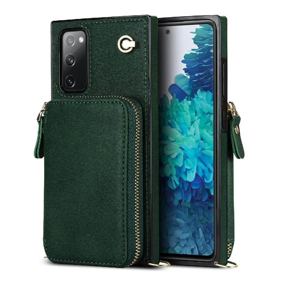 (Green) Case For Samsung Galaxy S20 Fe Wallet Shockproof Leather Pocket Green 764549397358