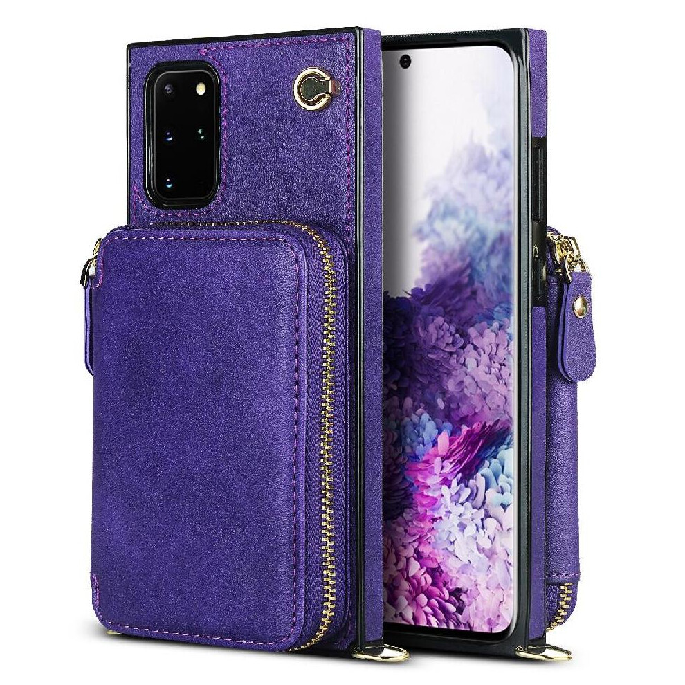 (Purple) Case For Samsung Galaxy S20 Plus Wallet Shockproof Leather Pocket Purple 764549397433