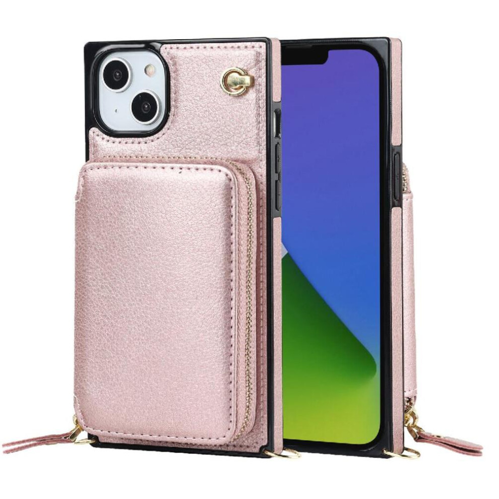 (Pink) Case For Iphone 14 Pocket Shockproof Leather Wallet Pink 764549398805