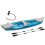 Outsunny Outsunny Inflatable Kayak Two-Person Inflatable Boat w/ Air Pump, Blue 9