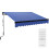 Outsunny Outsunny 2.5 x 2m Electric Awning with LED Light and Remote Controller Blue 8