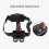 Telescopic Zoom Headlamp Adjustable Rotating Focus Headlight Hiking Camping Light(Black) 4