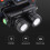 Telescopic Zoom Headlamp Adjustable Rotating Focus Headlight Hiking Camping Light(Black) 3
