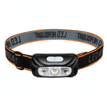 Mini Rechargeable Powerful Sensor Headlamp Fishing Camping USB Head Flashlight COB LED Head Light Torch Headlights Front Lantern(Black)
