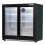 Baridi Back Bar Drinks Fridge/Cooler with Double Sliding Doors, 190L Capacity, Black - DH273 17