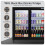 Baridi Back Bar Drinks Fridge/Cooler with Double Sliding Doors, 190L Capacity, Black - DH273 3