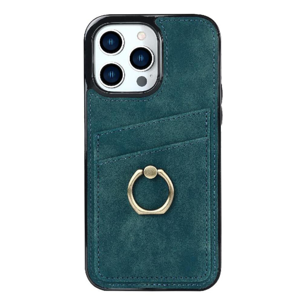 (Blue) Case For Iphone 14 Pro Card Slot Lightweight Gift Ring Blue 764549405985