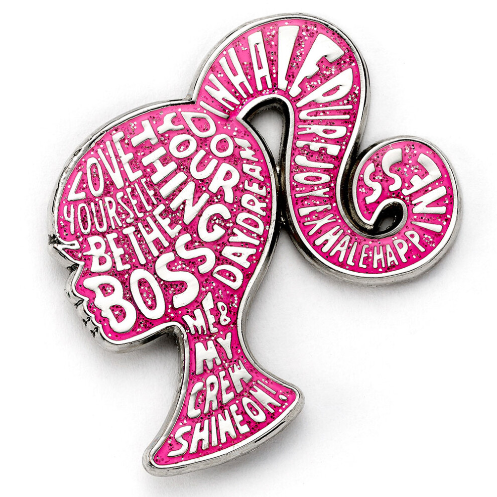 Barbie Sparkly Silhouette Pin Badge Official Licensed Product