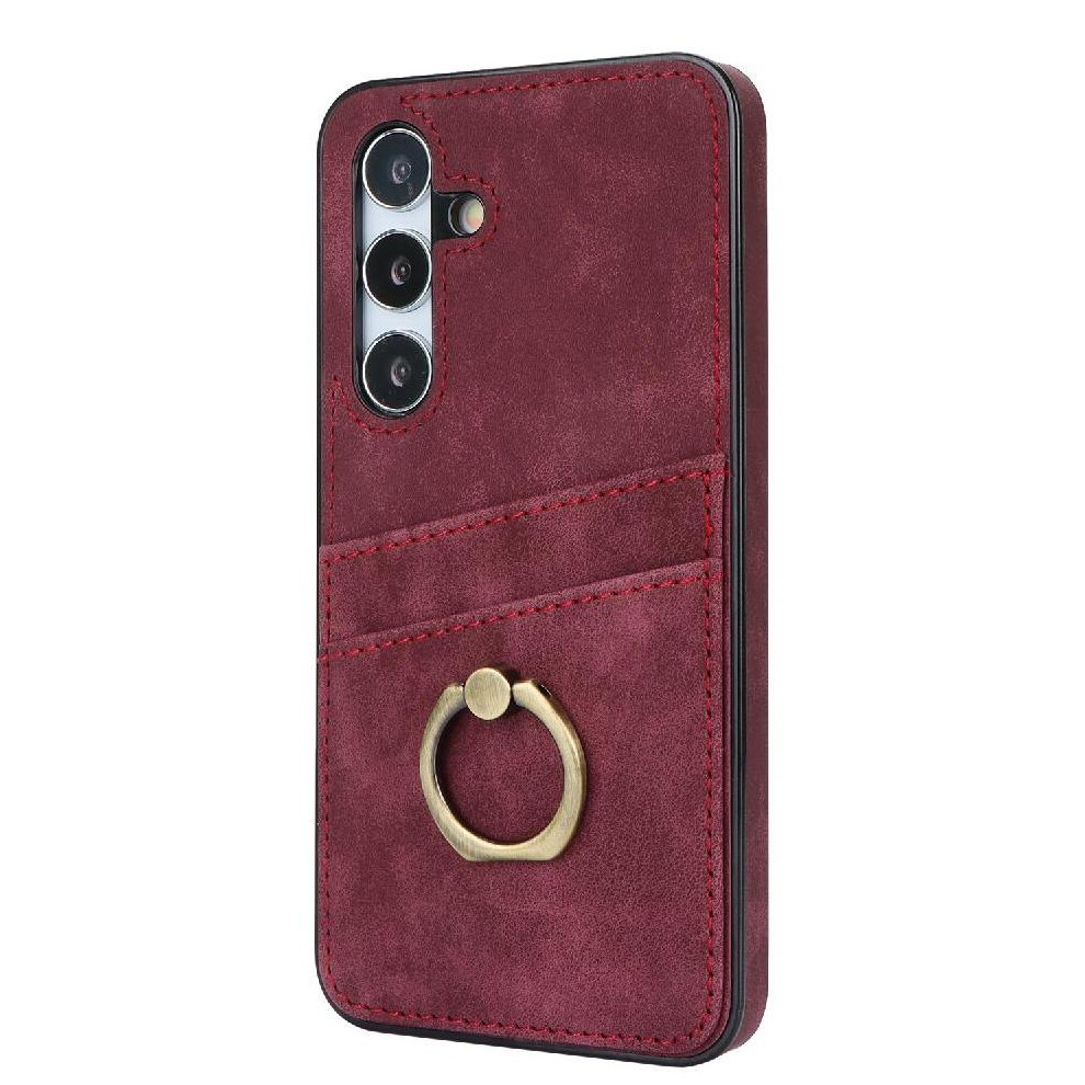 (Red) Case For Samsung Galaxy S24 Plus Lightweight Gift Ring Card Slot Red 764549407422