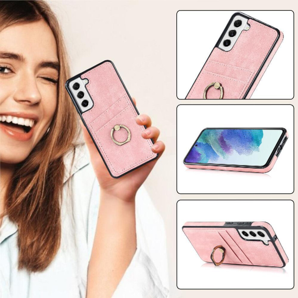 (Pink) Case For Samsung Galaxy S21 Fe Gift Card Slot Lightweight Ring Pink 764549407903