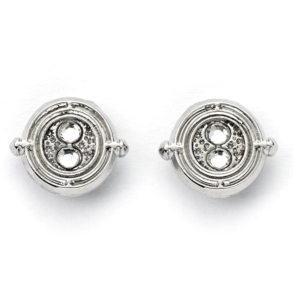 Harry Potter Silver Plated Time Turner Stud Earrings Official Licensed Product