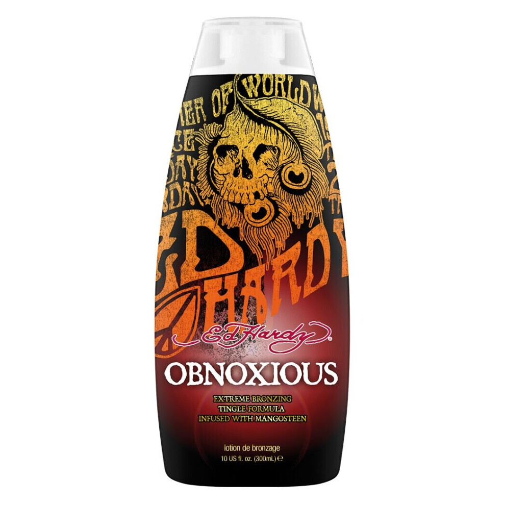 Ed Hardy Tanning Lotion Obnoxious XXXTreme Bronzing Tingle Formula Sunbed 300ml