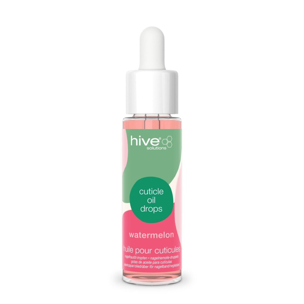 Hive Nail Cuticle Oil Drops Watermelon Vitamin E Manicure Care Treatment 30ml