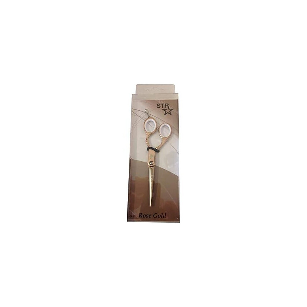 5.5-Inch Jaguar Hairdressing Scissor Sharp Offset Hair Scissors - Rose Gold