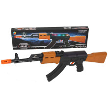 AK47 Assault Rifle with Light &amp; Sound Toy Gun Kids Battery Powered NEW