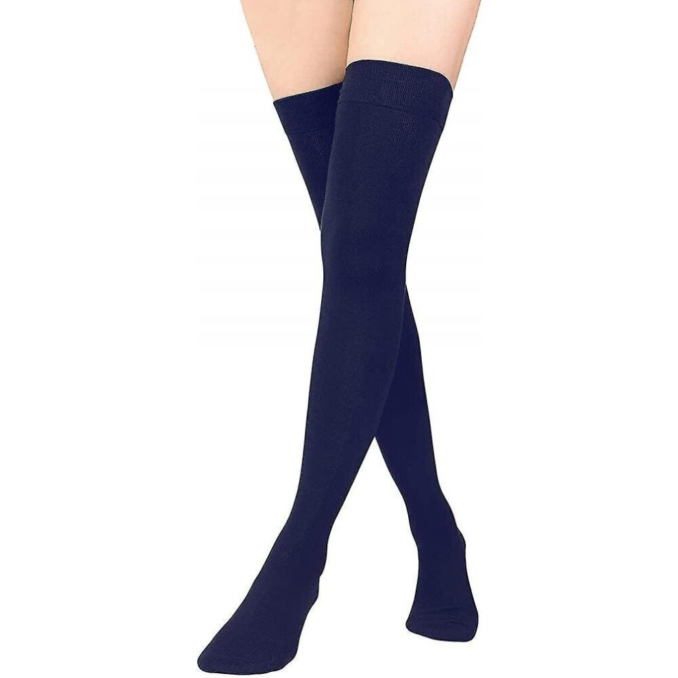 Womens Long Thigh High Socks Cotton Over The Knee High Socks Thin Thigh High-image-OPC-P9WFRJF-NEW