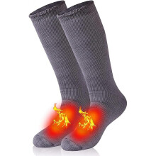 Warme Thermische Sokken, unisex Winter Bontgevoerde Laars Dikke Geïsoleerde Verwarmde Sokken