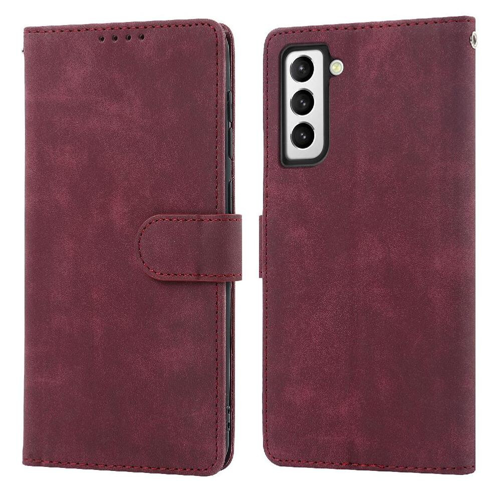 (Red) Flip Case For Samsung Galaxy S23 Flip Shockproof Wallet Premium Red 764549412556