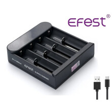 Efest SLIM K4 USB LED batterijlader