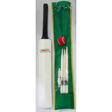 Kinder Kinder hölzerne Cricket Set Bat Größe 5 Ball &amp; Stümpfe Sportball
