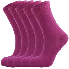 Bamboe sokken - (5 x PINK pak) - Kussenzool - antibacteriële bamboe 4-7