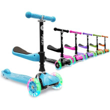3StyleScooters RGS-0 Kinder-Roller mit 3 Rädern, leuchtende Räder, abnehmbarer Sitz, leicht und faltbar, ab 2 Jahren