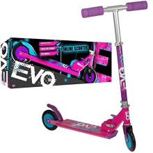 EVO Inline Scooter in Pink &amp; Lila | Verstellbare Griffhöhe | Kinderroller für Jungen &amp; Mädchen ab 2 Jahren