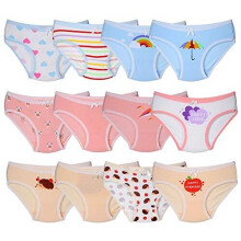 Mädchen Kinder Serie weiche Baumwolle Kleinkind Unterwäsche Briefs 810 Jahre Style3