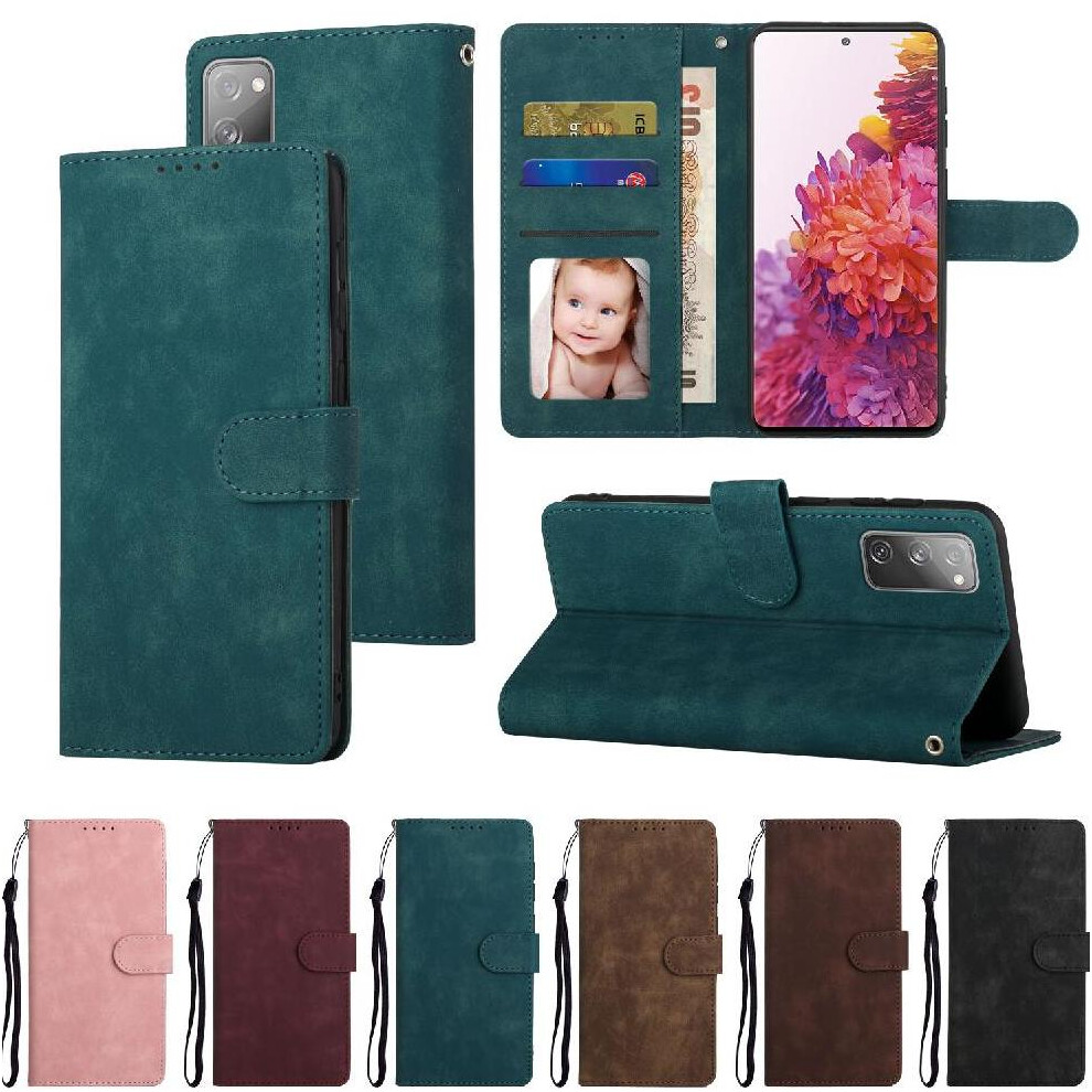 (Green) Flip Case For Samsung Galaxy S20 Fe Shockproof Premium Wallet Flip Green 764549413164