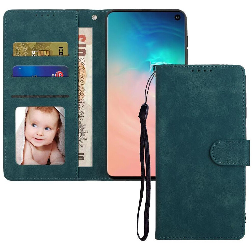 (Green) Flip Case For Samsung Galaxy S10 Wallet Shockproof Flip Premium Green 764549413409