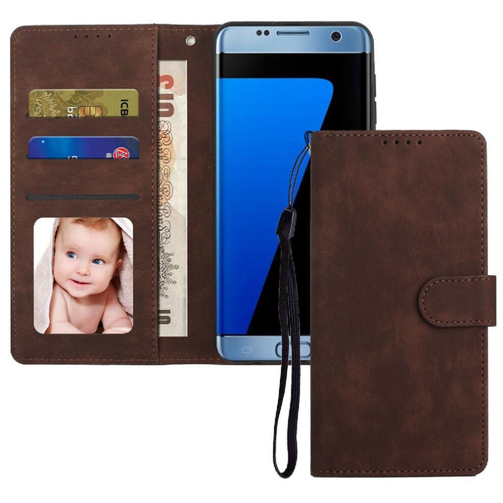 (C1 ) Flip Case For Samsung Galaxy S7 Flip Premium Shockproof Wallet 764549413775