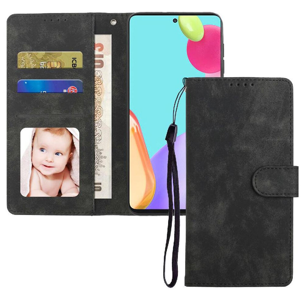 (Black) Flip Case For Samsung Galaxy A53 5G Premium Wallet Shockproof Flip Black 764549414390