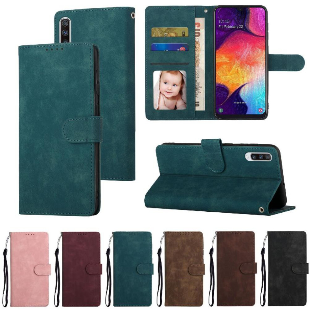 (Green) Flip Case For Samsung Galaxy A50s/A30s Shockproof Flip Wallet Premium Green 764549414666
