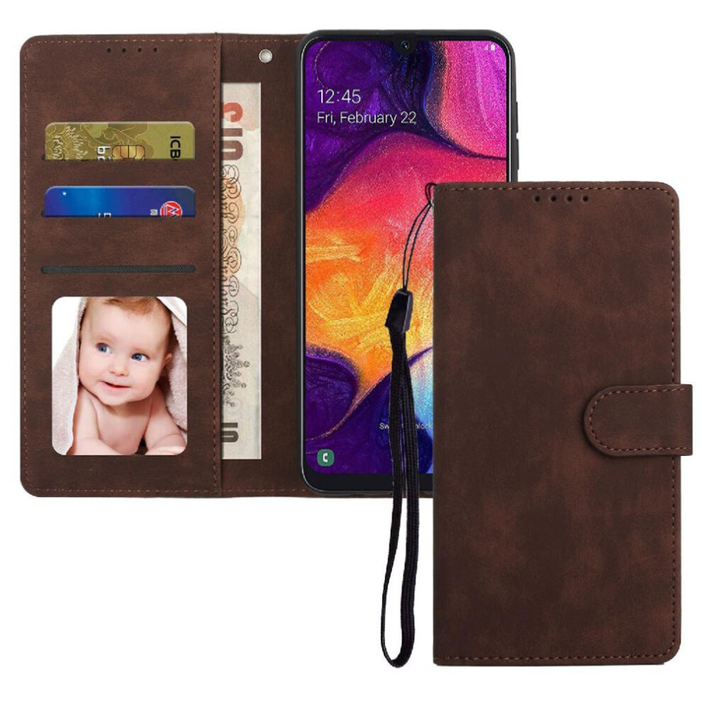 (C1 ) Flip Case For Samsung Galaxy A50 Premium Shockproof Flip Wallet 764549414734