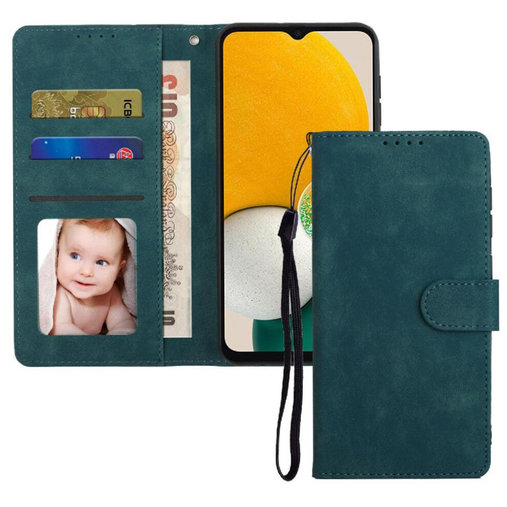 (Green) Flip Case For Samsung Galaxy A32 5G Wallet Premium Flip Shockproof Green 764549414901