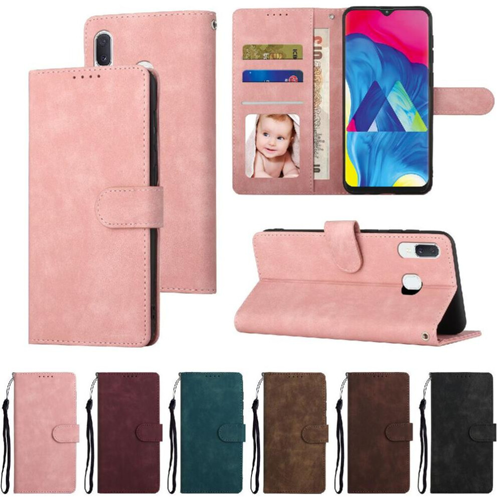 (Pink) Flip Case For Samsung Galaxy A30 Shockproof Flip Premium Wallet Pink 764549415304