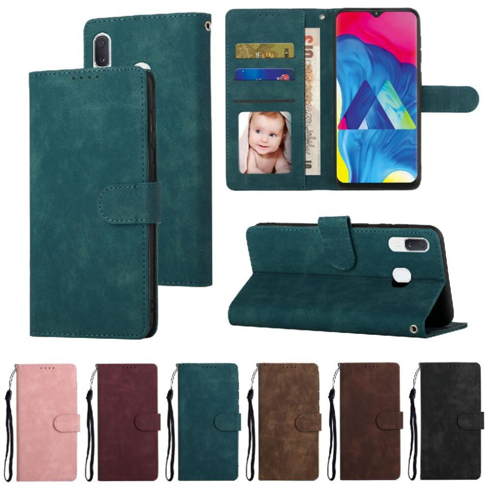 (Green) Flip Case For Samsung Galaxy A30 Shockproof Flip Premium Wallet Green 764549415328