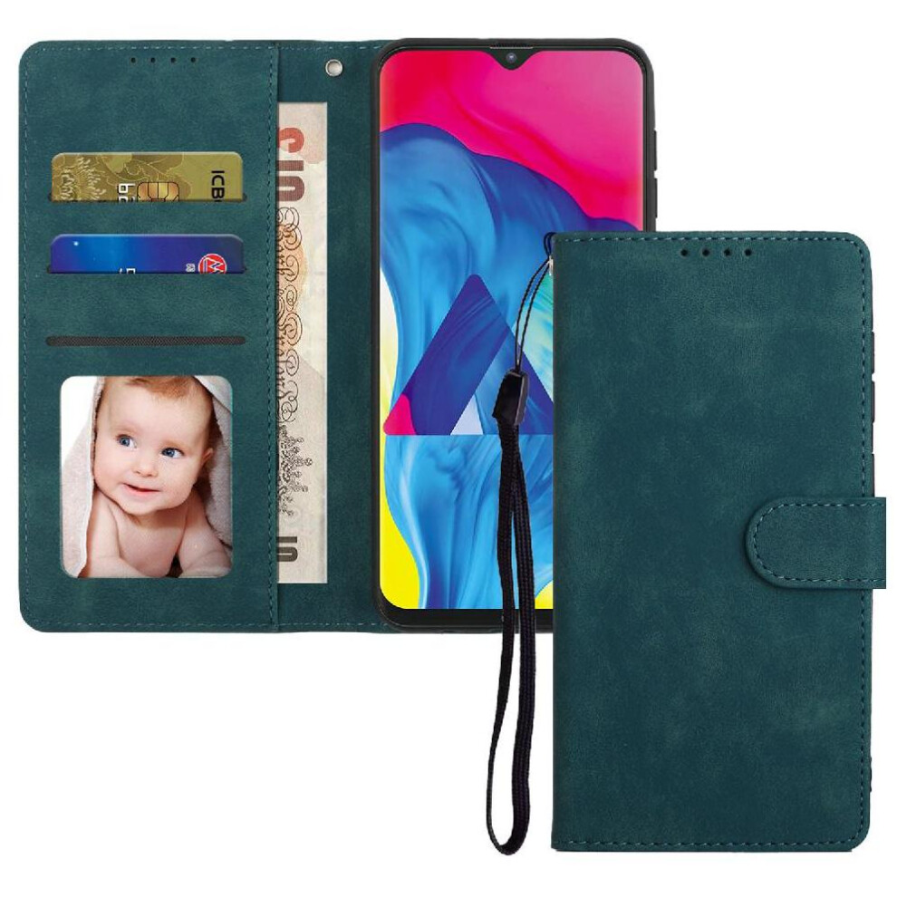 (Green) Flip Case For Samsung Galaxy A20 Premium Flip Shockproof Wallet Green 764549415380