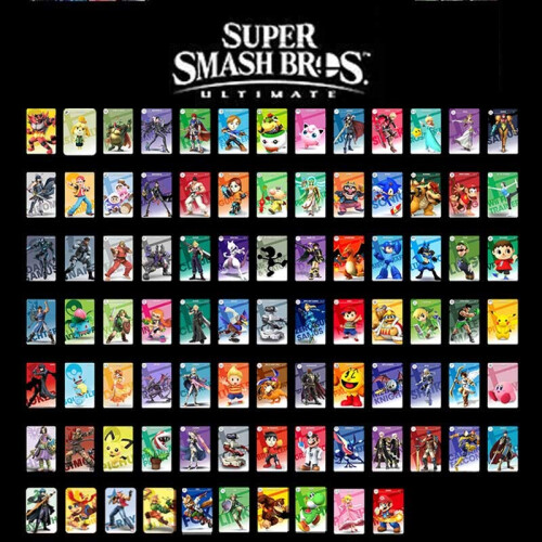 94PCS Kompletter Satz Super Smash Bros NFC TAG Mini Karten