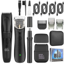 4 in 1 Men's Professional Electric Shaver Set, Beard Face Nose Ear Facial Trimmer, Waterproof Hair Trimmers